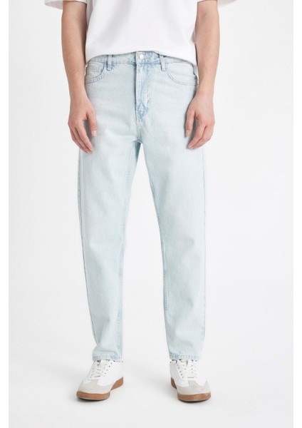 90's Slim Fit Dar Kalıp Yüksek Bel Dar Paça Jean Pantolon D1820AX24SM fırsatları