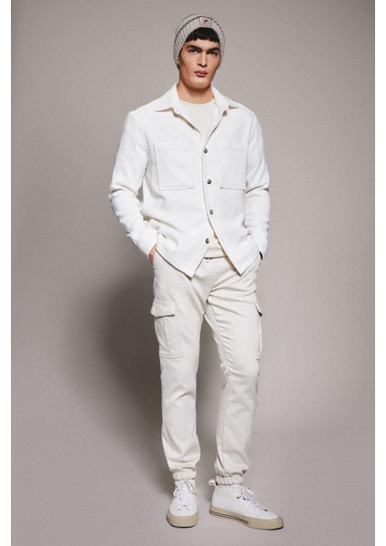 Jogger Taktik Pantolon Normal Bel Kargo Cepli W8024AZ24SP