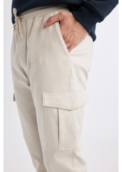 Jogger Taktik Pantolon Normal Bel Kargo Cepli W8024AZ24SP