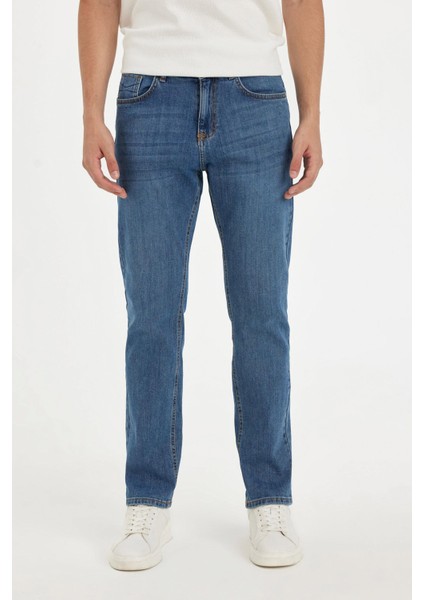 Sergio Regular Fit Normal Kalıp Normal Bel Boru Paça Jean Pantolon A6948AX24AU fırsatları