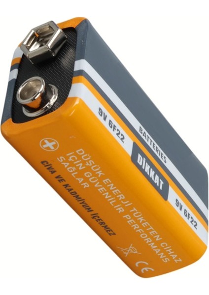 9 Volt Pil - 9V Oyuncak Araba Drone Kumanda Pili -9VOLT Çift Başlı Kare Pil fiyatları
