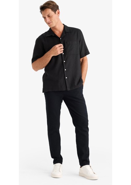 %100 Pamuk Relax Fit Rahat Kesim Yazlık Müslin Kısa Paça Pamuklu Jogger Pantolon D6260AX25SP