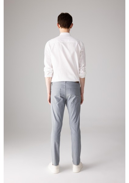 Yazlık Chino Kanvas Pantolon Slim Fit Dar Kesim Cepli Dar Paça T1055AZ24SP