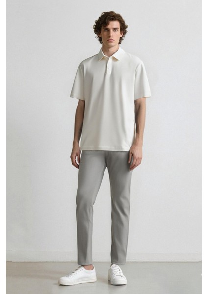 Yazlık Chino Kanvas Pantolon Slim Fit Dar Kesim Cepli Dar Paça T1055AZ24SP