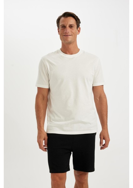 Regular Fit Cepli Jakarlı Basic Düz Şort D5107AX24SM modelleri