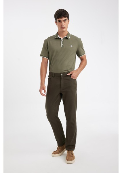 Regular Fit Normal Kesim Pantolon Düz Paça Cepli Basic Düz D1049AX24WN