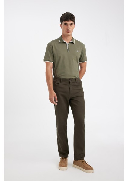 Regular Fit Normal Kesim Pantolon Düz Paça Cepli Basic Düz D1049AX24WN modelleri