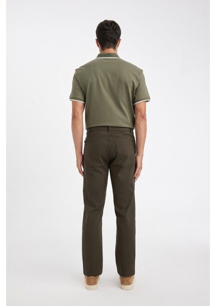 Regular Fit Normal Kesim Pantolon Düz Paça Cepli Basic Düz D1049AX24WN