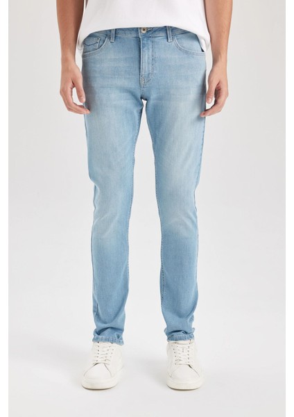 Carlo Skinny Fit Ekstra Dar Kalıp Normal Bel Ekstra Dar Paça Jean Pantolon D0025AX24AU fırsatları