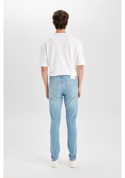 Carlo Skinny Fit Ekstra Dar Kalıp Normal Bel Ekstra Dar Paça Jean Pantolon D0025AX24AU