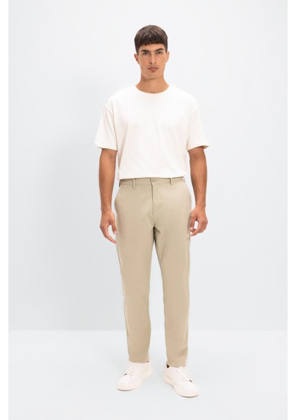 Chino Kanvas Pantolon Tapered Fit Normal Kesim Cepli C9443AX24AU