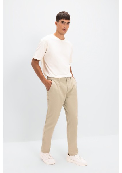 Chino Kanvas Pantolon Tapered Fit Normal Kesim Cepli C9443AX24AU fiyatları
