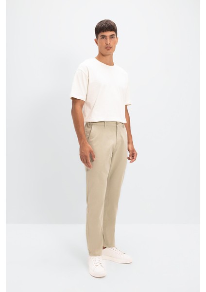 Chino Kanvas Pantolon Tapered Fit Normal Kesim Cepli C9443AX24AU modelleri