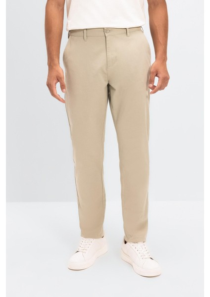 Chino Kanvas Pantolon Tapered Fit Normal Kesim Cepli C9443AX24AU indirimleri