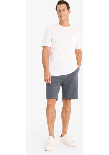 Slim Fit Dar Kesim Cepli Basic Düz Bermuda Şort W1105AZ24SM modelleri