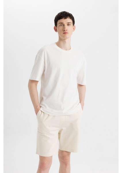 Slim Fit Dar Kesim Cepli Basic Düz Bermuda Şort W1105AZ24SM fırsatları