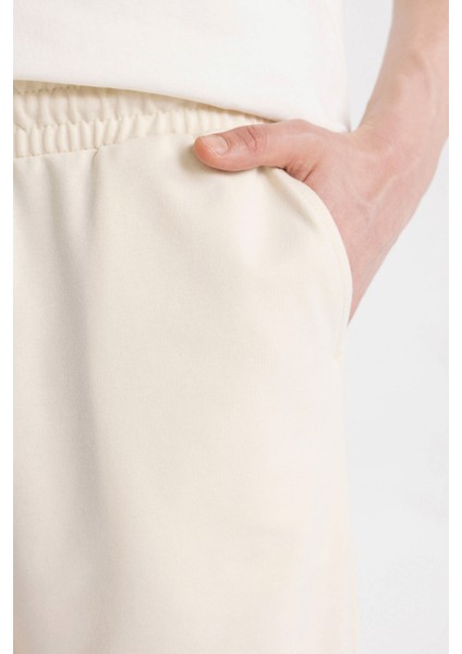 Slim Fit Dar Kesim Cepli Basic Düz Bermuda Şort W1105AZ24SM
