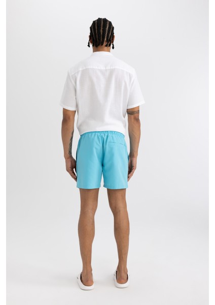 File Astarlı Kısa Boy Deniz Şortu N0131AZ24HS