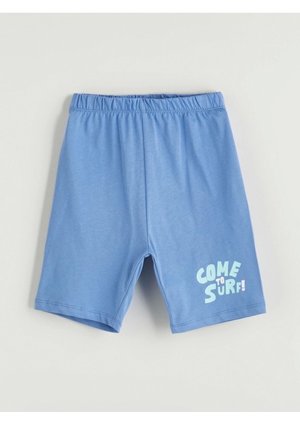 Lcw Kids Beyaz Baskılı Erkek Çocuk Şortlu Pijama Takımı indirimleri