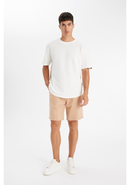 Regular Fit Cepli Basic Düz Bermuda Şort D7920AX24SM fiyatları