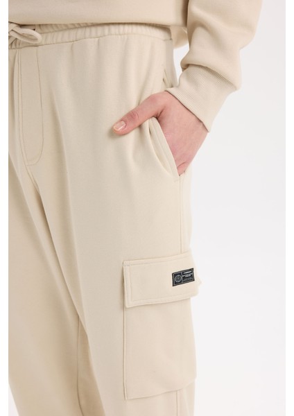 Regular Fit Jogger Eşofman Altı Basic Düz Kargo Cepli Lastikli Paça D5252AX25SP indirimleri