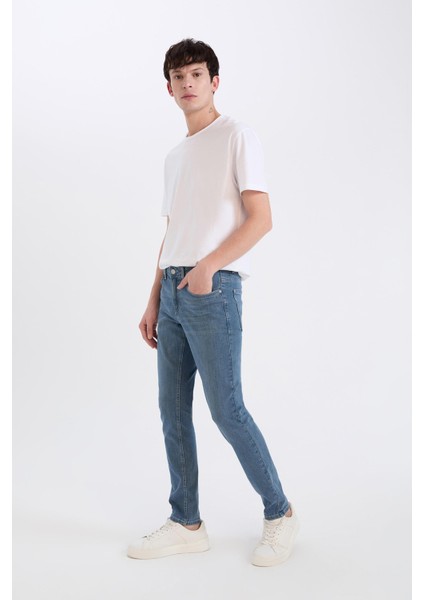 Carlo Skinny Fit Ekstra Dar Kalıp Normal Bel Ekstra Dar Paça Jean Pantolon A6943AX25SP modelleri