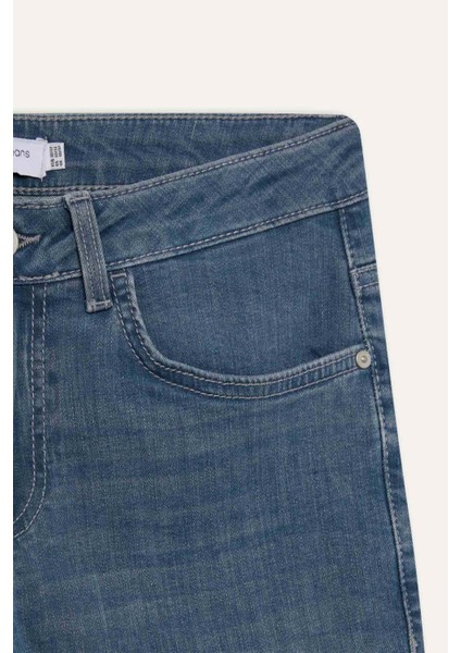 Carlo Skinny Fit Ekstra Dar Kalıp Normal Bel Ekstra Dar Paça Jean Pantolon A6943AX25SP