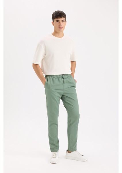 Yazlık Jogger Pantolon Beli Bağcıklı Cepli D5966AX25SP