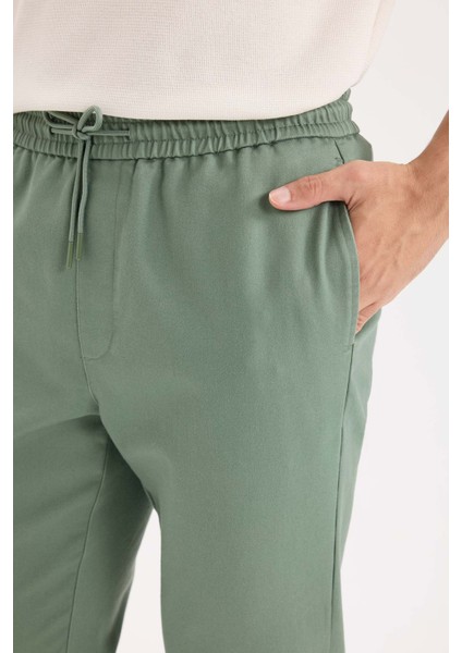 Yazlık Jogger Pantolon Beli Bağcıklı Cepli D5966AX25SP fırsatları