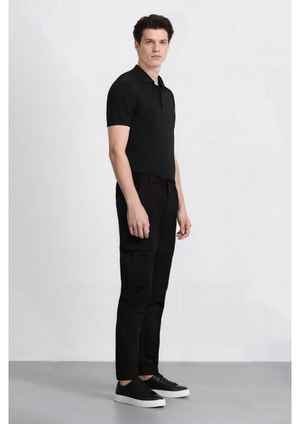 Regular Gabardin Jogger Pantolon Kargo Cepli Beli Paçası Lastikli C9163AX25SP modelleri