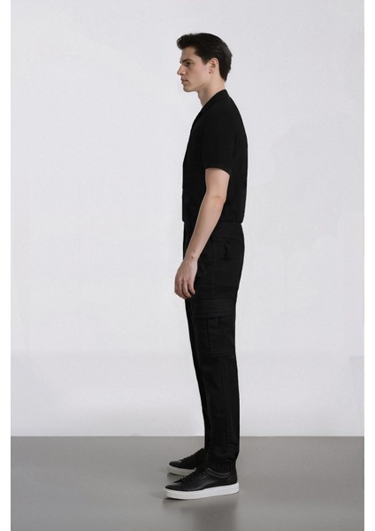 Regular Gabardin Jogger Pantolon Kargo Cepli Beli Paçası Lastikli C9163AX25SP fırsatları
