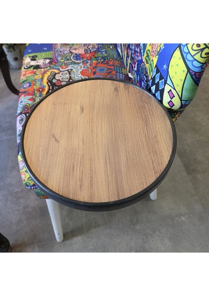 Koltuk Yanı Sehpa Oval Yuvarlak Yan Sehpa 5096 modelleri