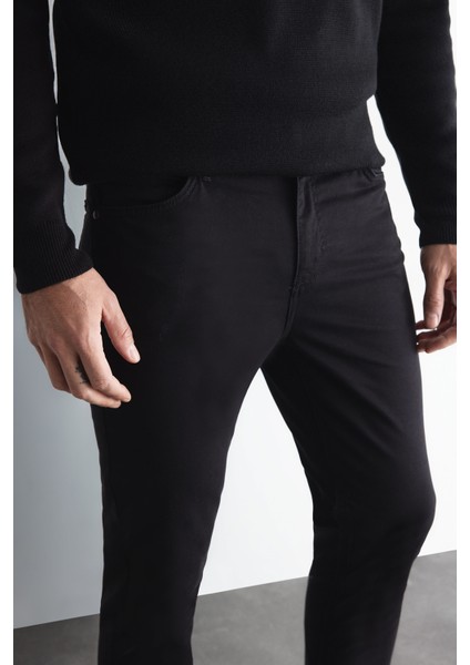 Chino Kanvas Pantolon Slim Fit Dar Kesim Pamuklu Esnek Dar Paça C9441AX24AU fırsatları