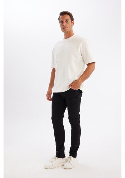 Chino Kanvas Pantolon Slim Fit Dar Kesim Pamuklu Esnek Dar Paça C9441AX24AU