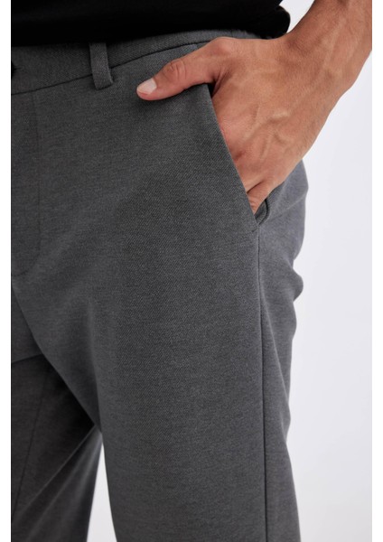 Kumaş Pantolon Tailored Regular Fit Basic Düz Cepli Düz Paça D3707AX24AU