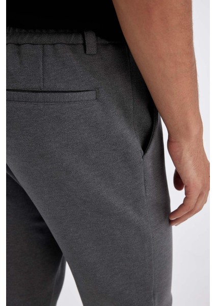 Kumaş Pantolon Tailored Regular Fit Basic Düz Cepli Düz Paça D3707AX24AU