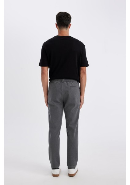 Kumaş Pantolon Tailored Regular Fit Basic Düz Cepli Düz Paça D3707AX24AU