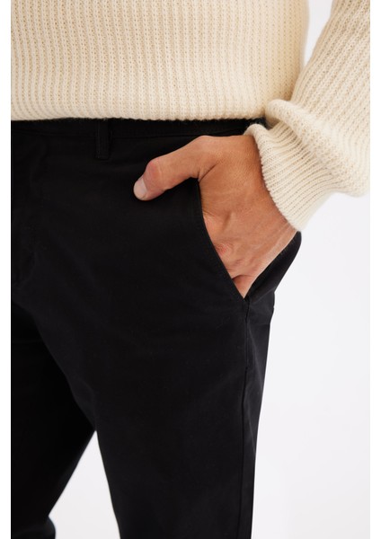 Chino Kanvas Pantolon Tapered Fit Normal Kesim Cepli C9443AX24AU indirimleri