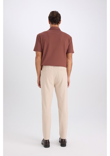 Jogger Düz Paça Her Yöne Esneyen Yazlık Kumaş Pantolon B7520AX25SP