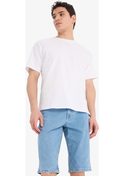 Regular Fit Jean Bermuda Şort A4805AX25SM modelleri