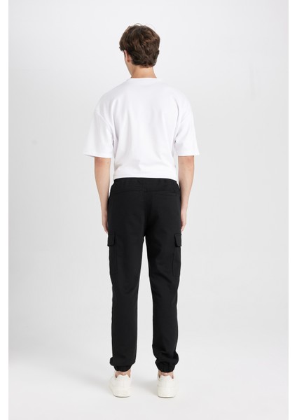 Yazlık Jogger Taktik Pantolon Kargo Cepli Beli Bağcıklı Lastikli Paça D1044AX24AU