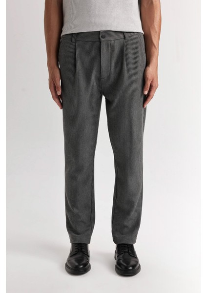 Antrasit Pantolon Tailored Regular Fit Normal Kesim Düz Paça Cepli D3704AX24AU fırsatları