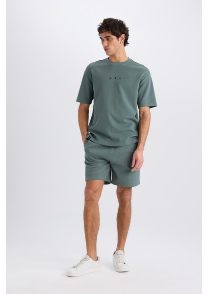 Regular Fit Düz Paça Cepli Basic Düz Şort B8792AX25SM fiyatları