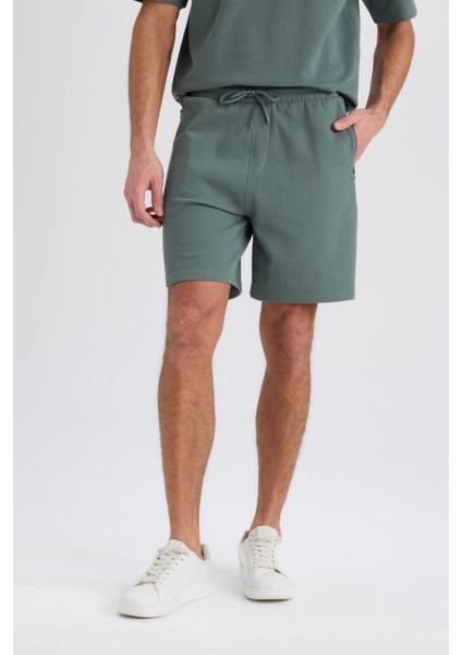 Regular Fit Düz Paça Cepli Basic Düz Şort B8792AX25SM fırsatları