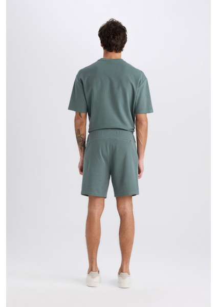 Regular Fit Düz Paça Cepli Basic Düz Şort B8792AX25SM