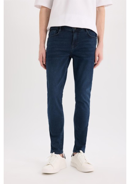 Carlo Skinny Fit Ekstra Dar Kalıp Normal Bel Ekstra Dar Paça Jean Pantolon B3620AX25SP fırsatları