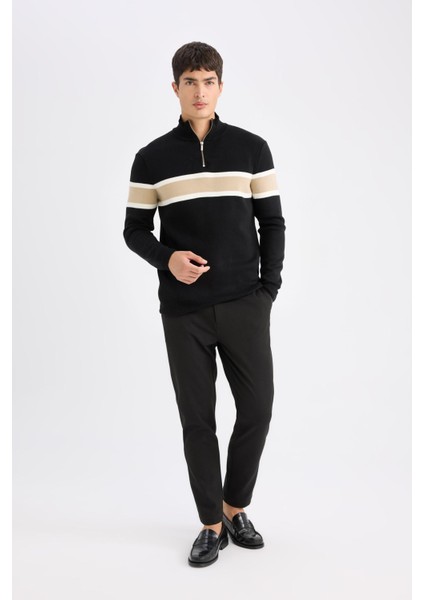 Tailored Fit Normal Kesim Düz Paça Her Yöne Esneyen Yazlık Kumaş Pantolon C7508AX25SP fiyatları