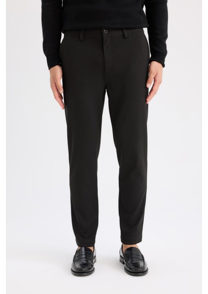 Tailored Fit Normal Kesim Düz Paça Her Yöne Esneyen Yazlık Kumaş Pantolon C7508AX25SP fırsatları
