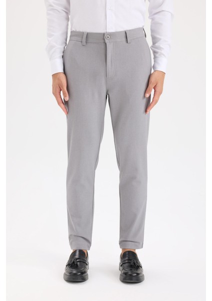 Tailored Fit Normal Kesim Düz Paça Her Yöne Esneyen Yazlık Kumaş Pantolon C7508AX25SP fırsatları