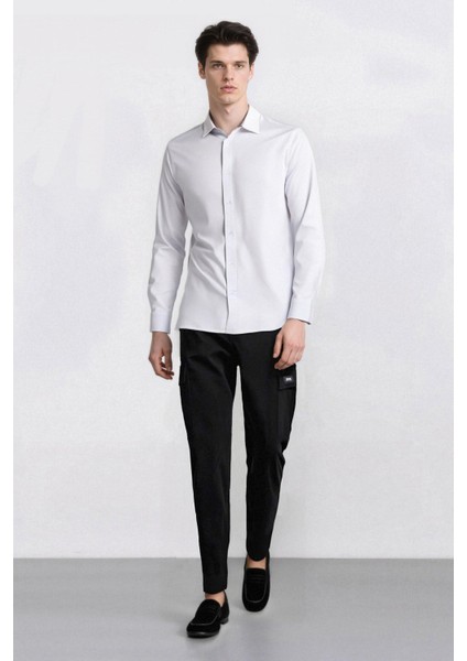 Relax Fit Rahat Kesim Yazlık Pantolon Kargo Cepli Düz Paça D5967AX25SP